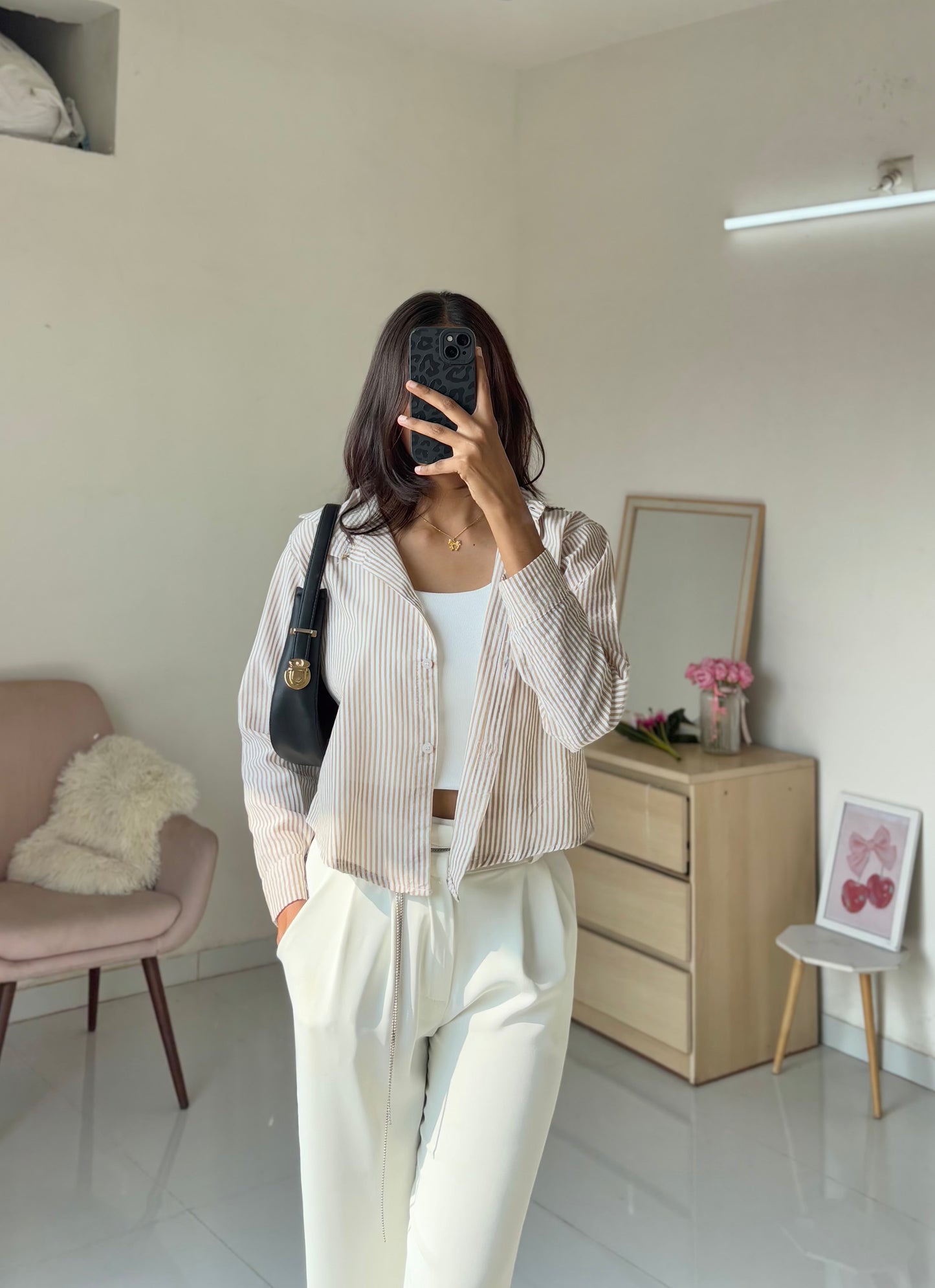 Stripe Beige Shirt