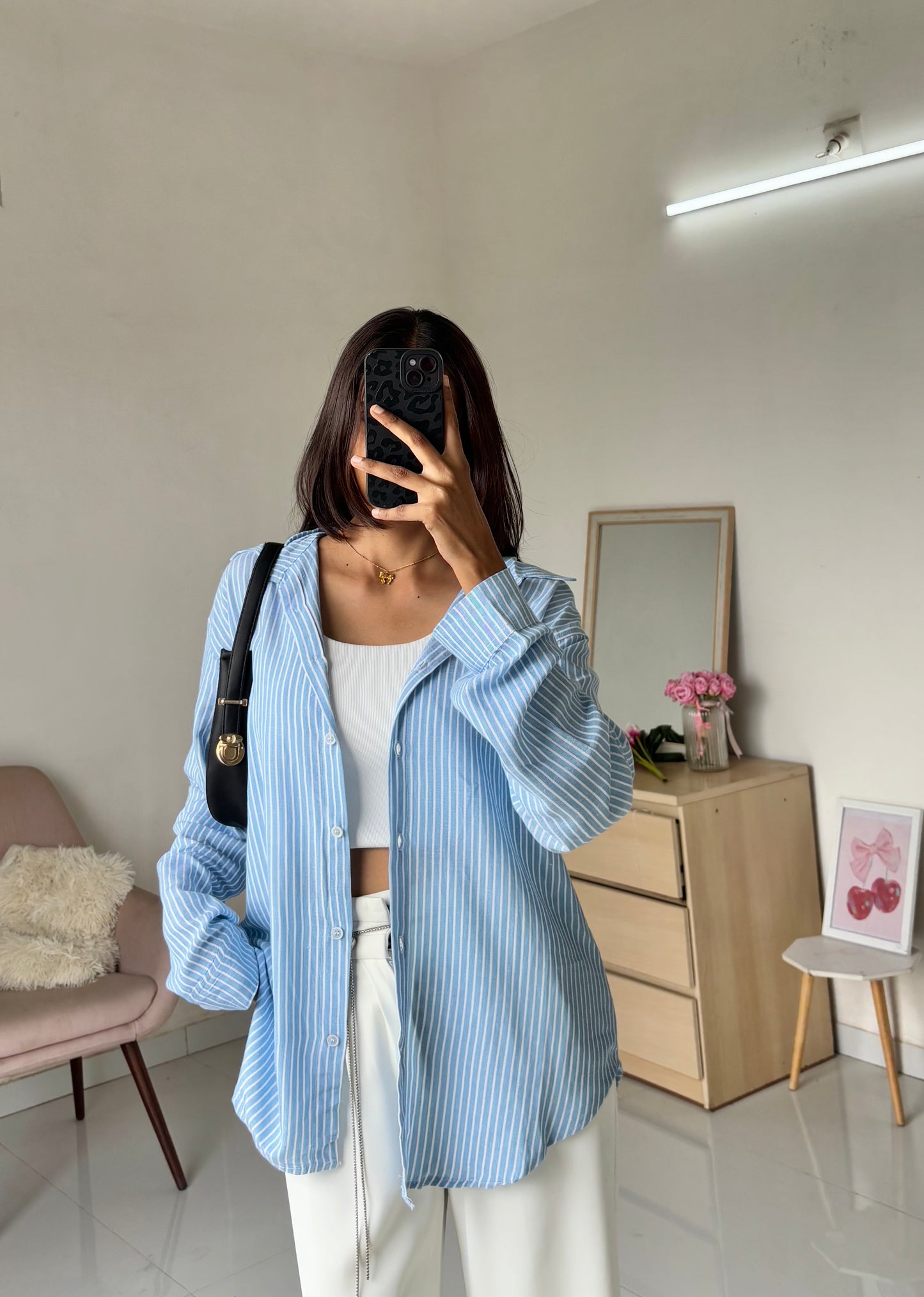 Striped Blue Shirt 💙