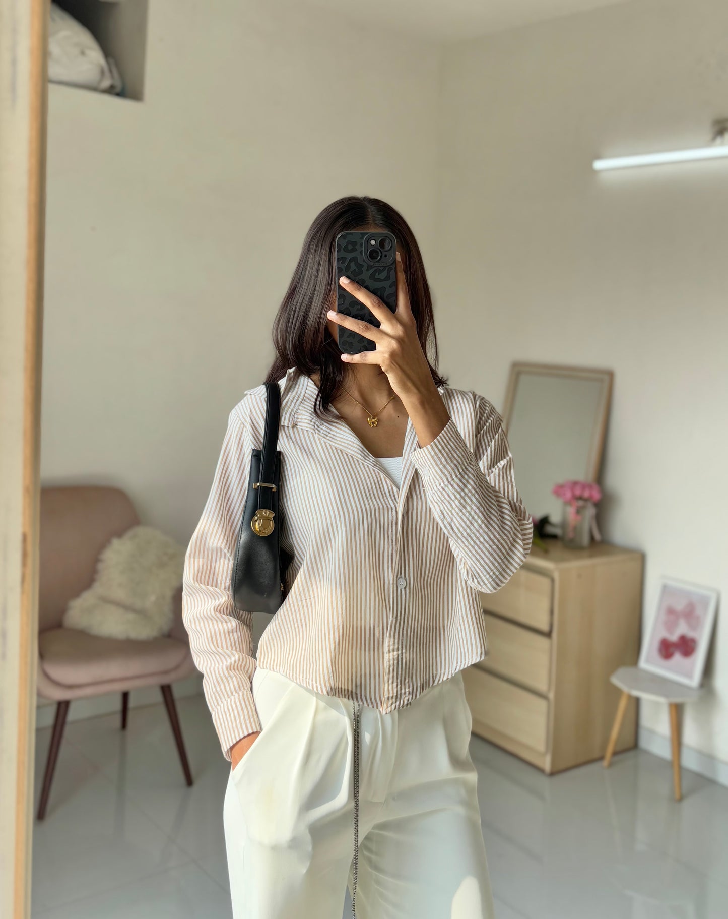 Stripe Beige Shirt