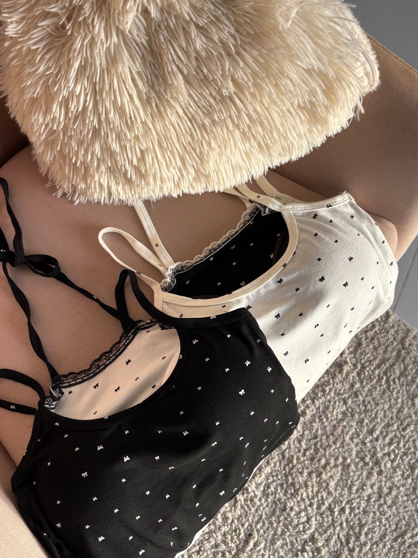 Viral padded double layer cami tops