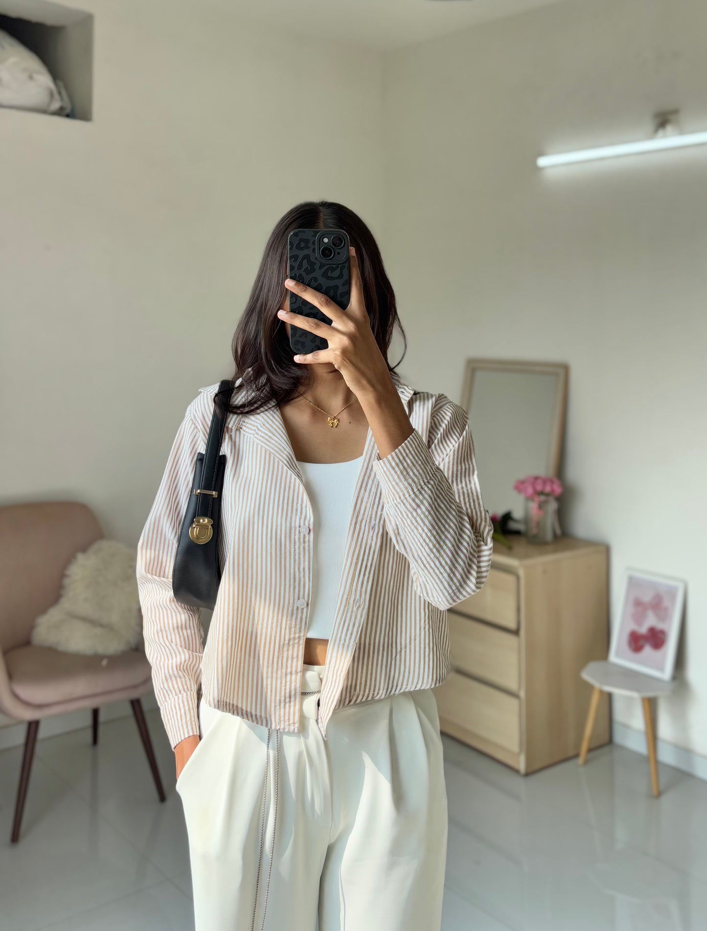 Stripe Beige Shirt