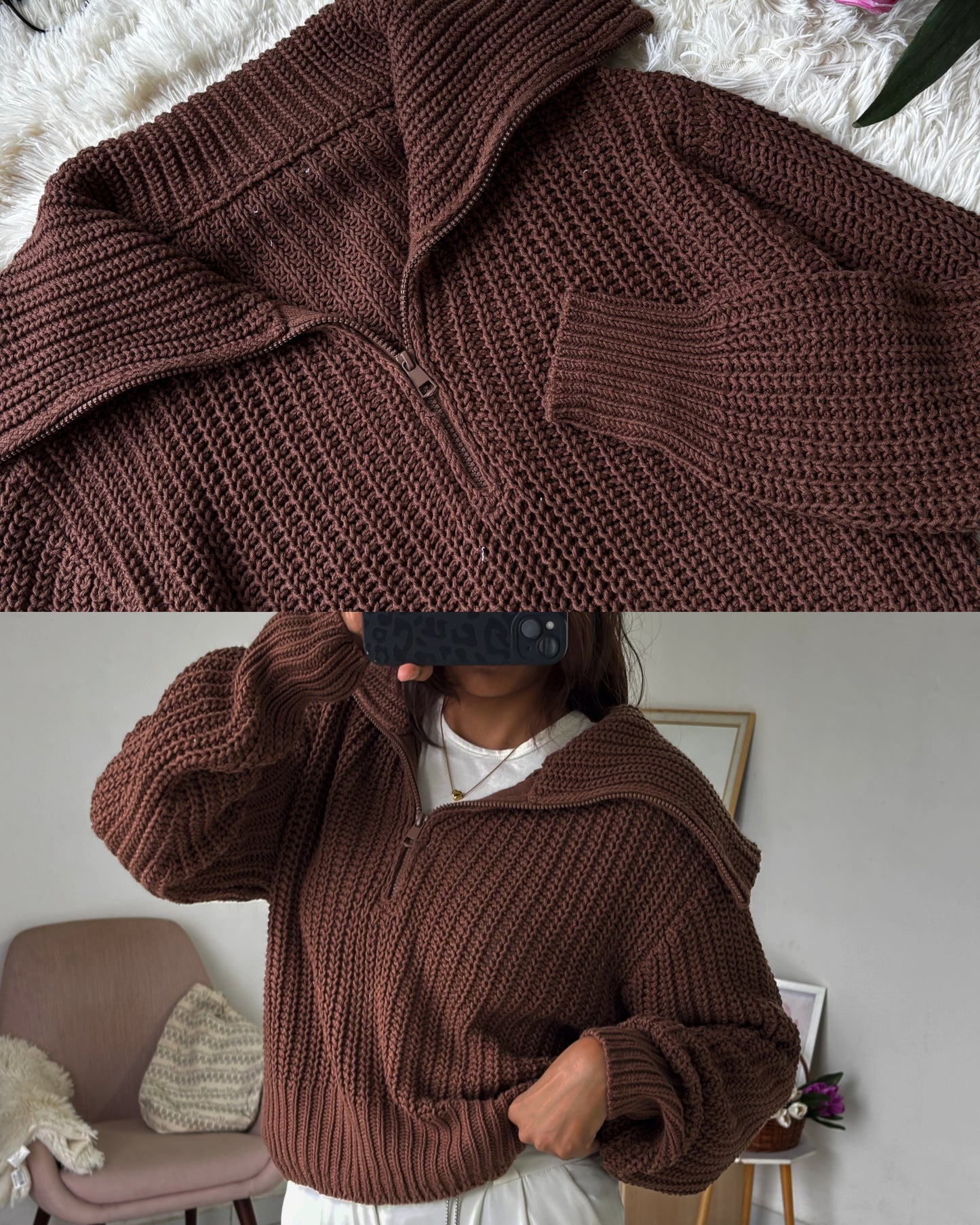 Brown Autumn Pullover