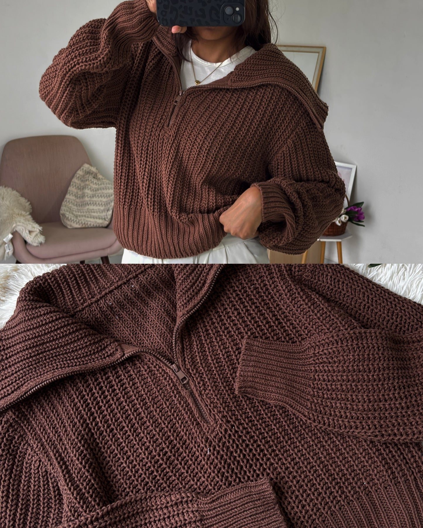 Brown Autumn Pullover