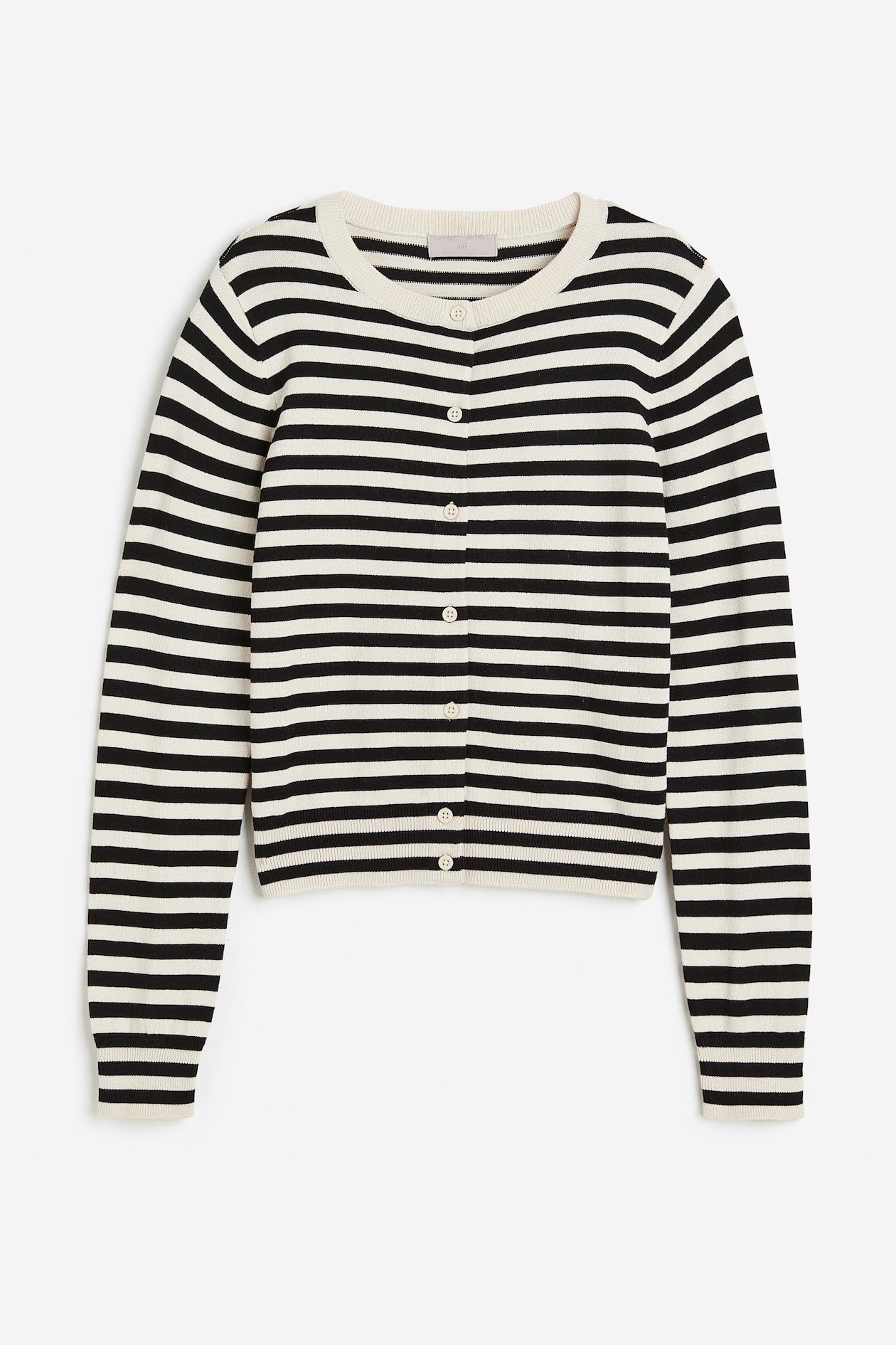 H&M Striped Knit Cardigan (Beige n Black)
