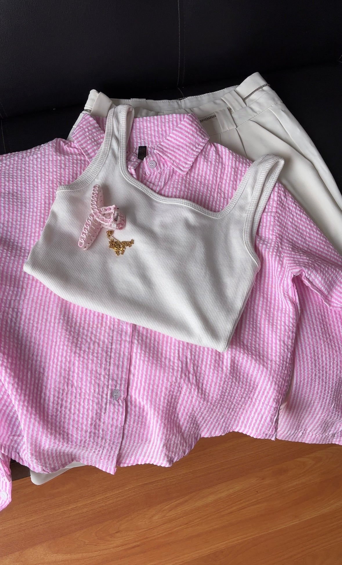Pink Striped Shirt