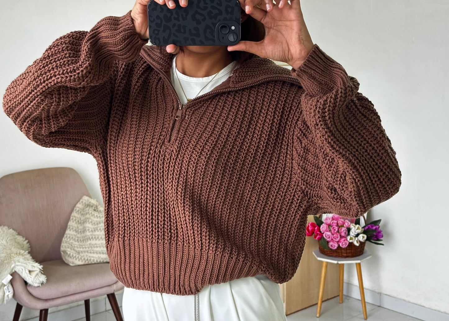 Brown Autumn Pullover