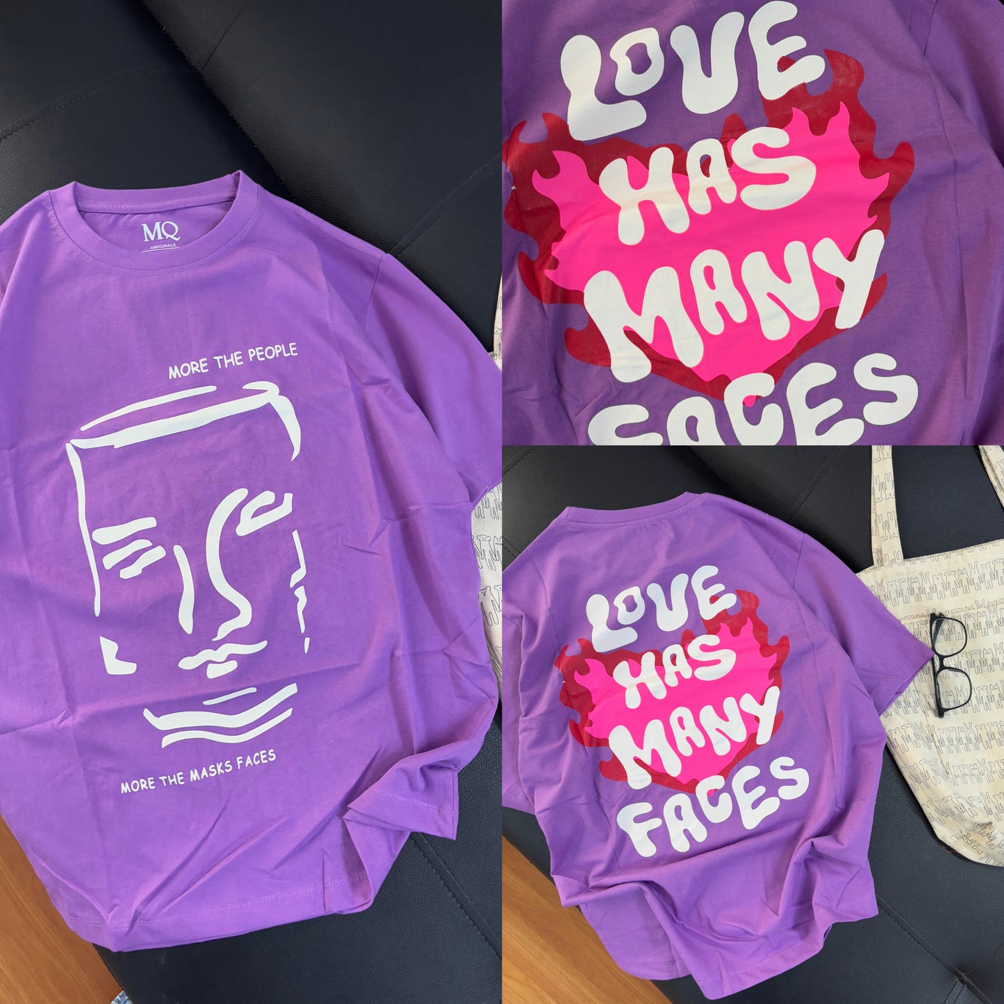 "Love has many faces" Oversized Tees