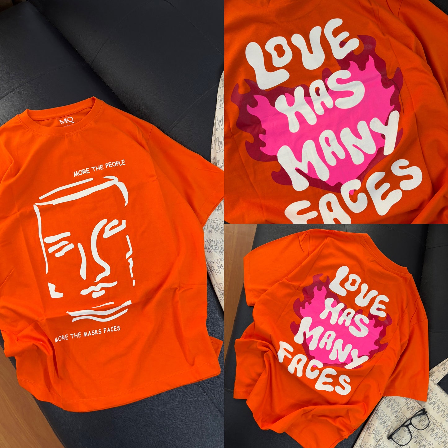 "Love has many faces" Oversized Tees
