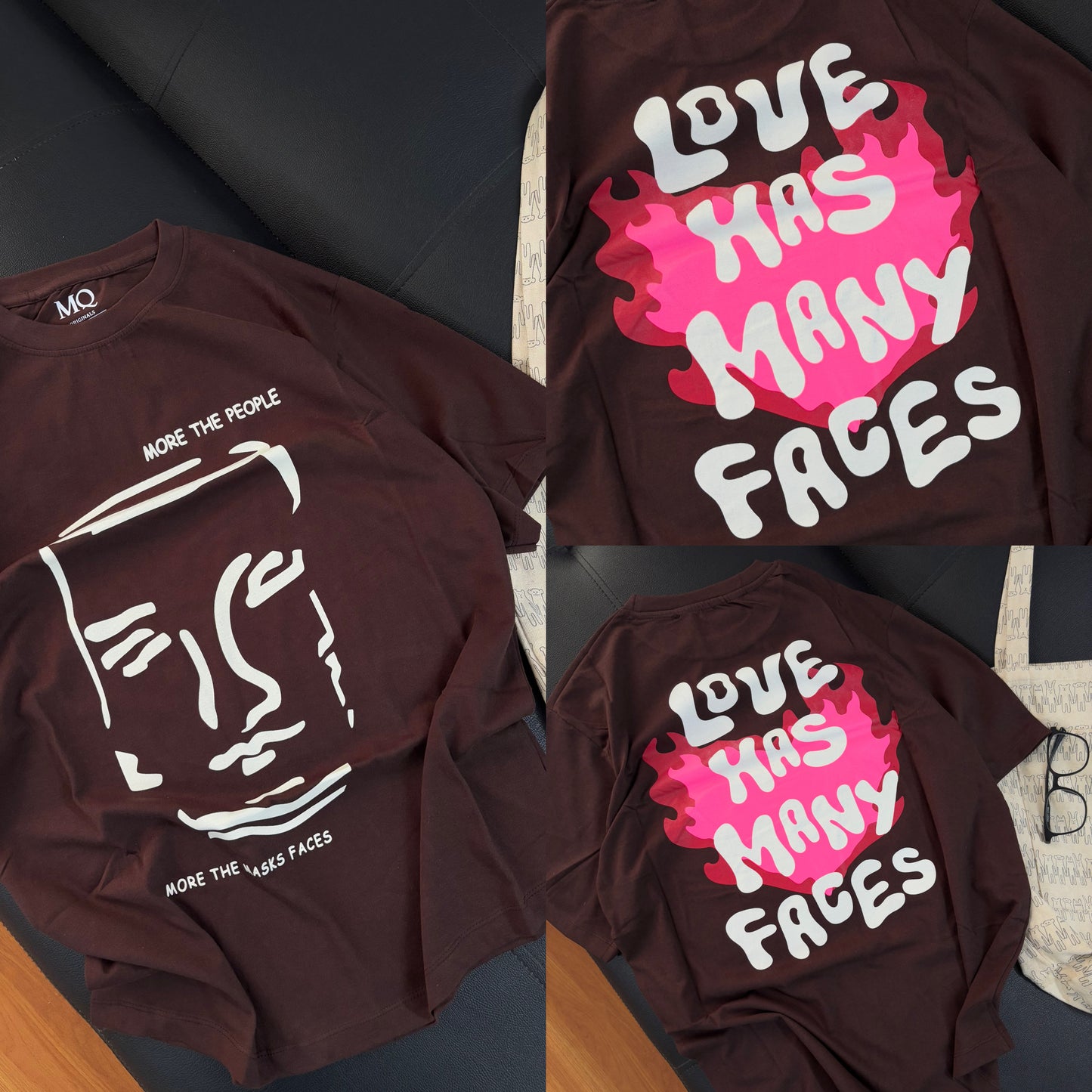 "Love has many faces" Oversized Tees
