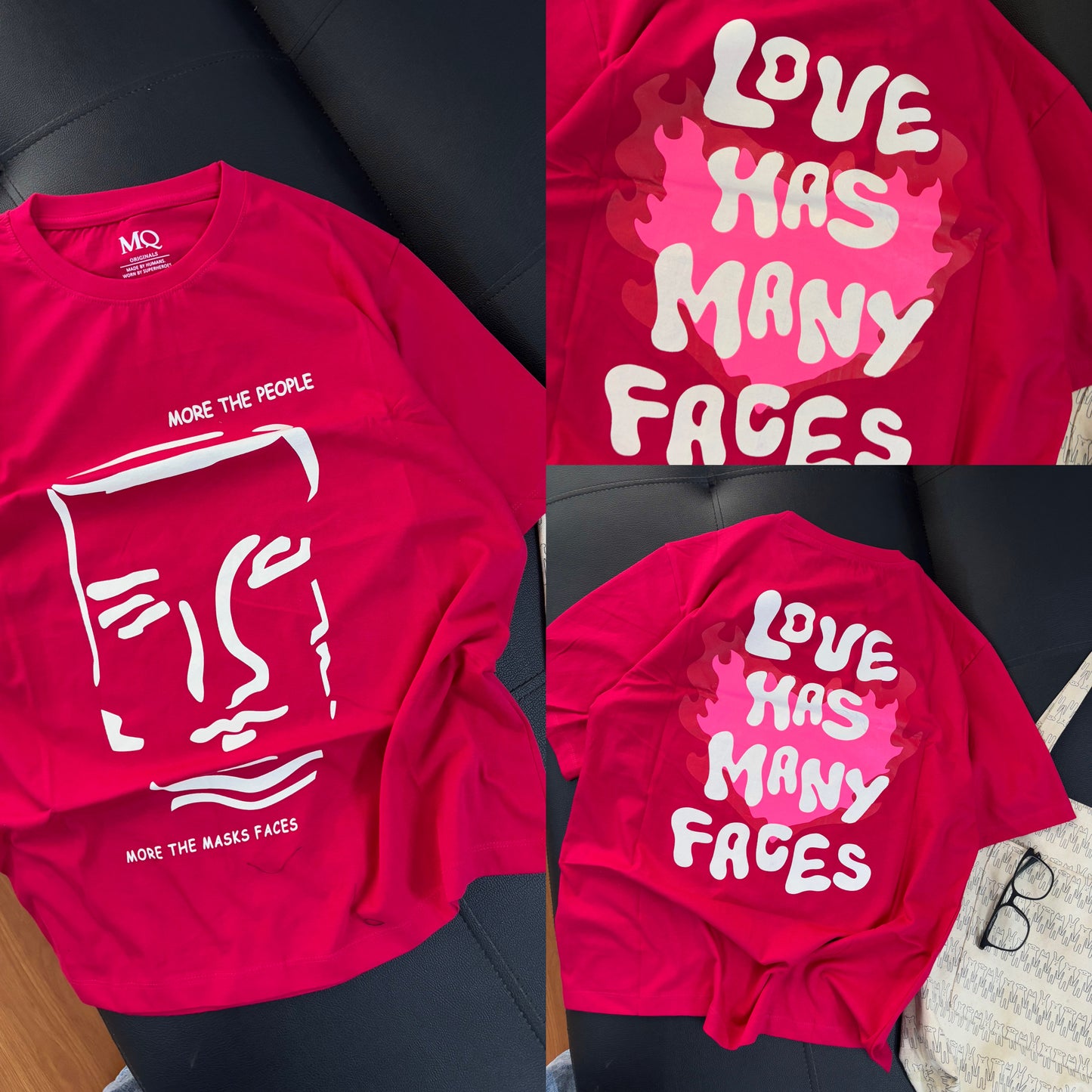 "Love has many faces" Oversized Tees