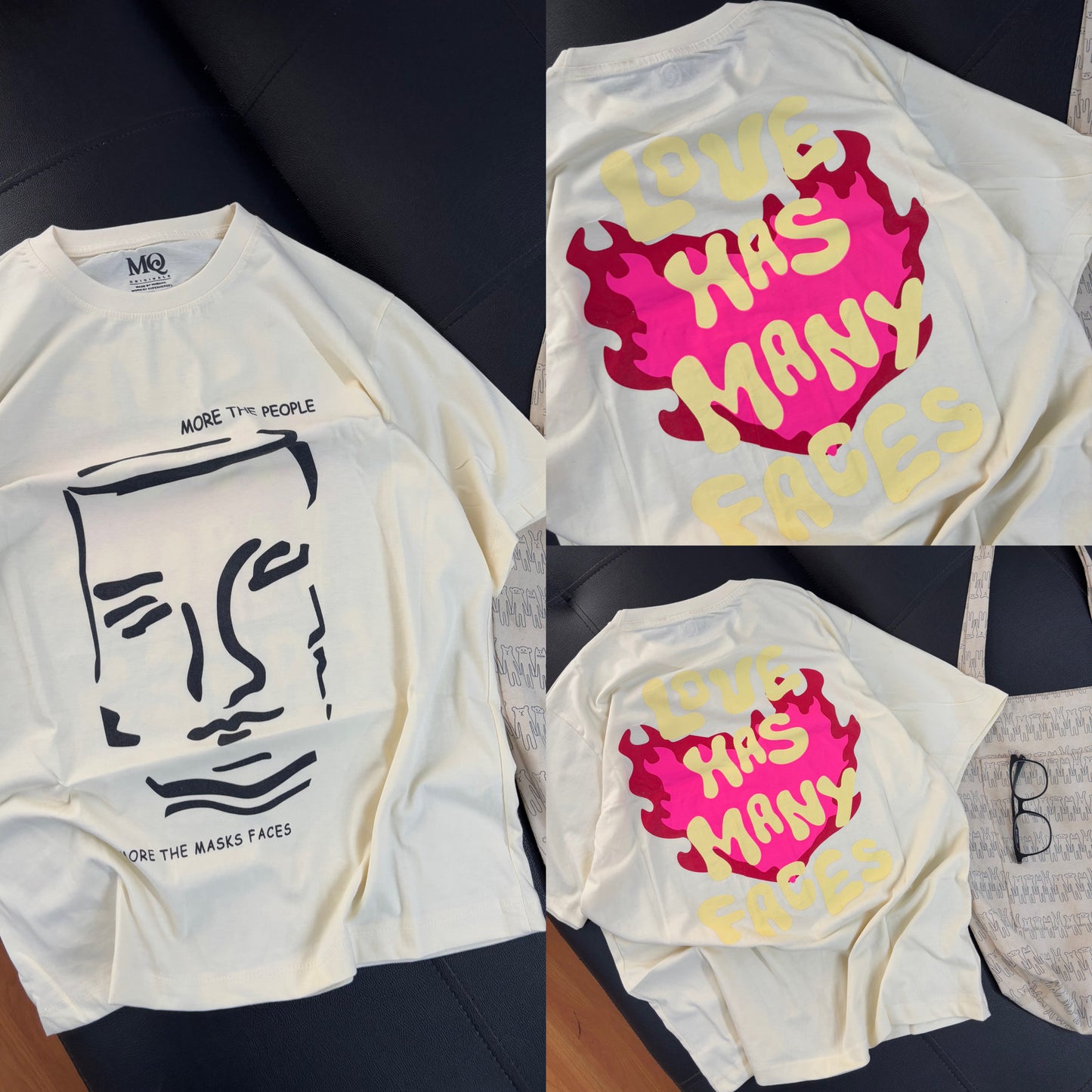 "Love has many faces" Oversized Tees
