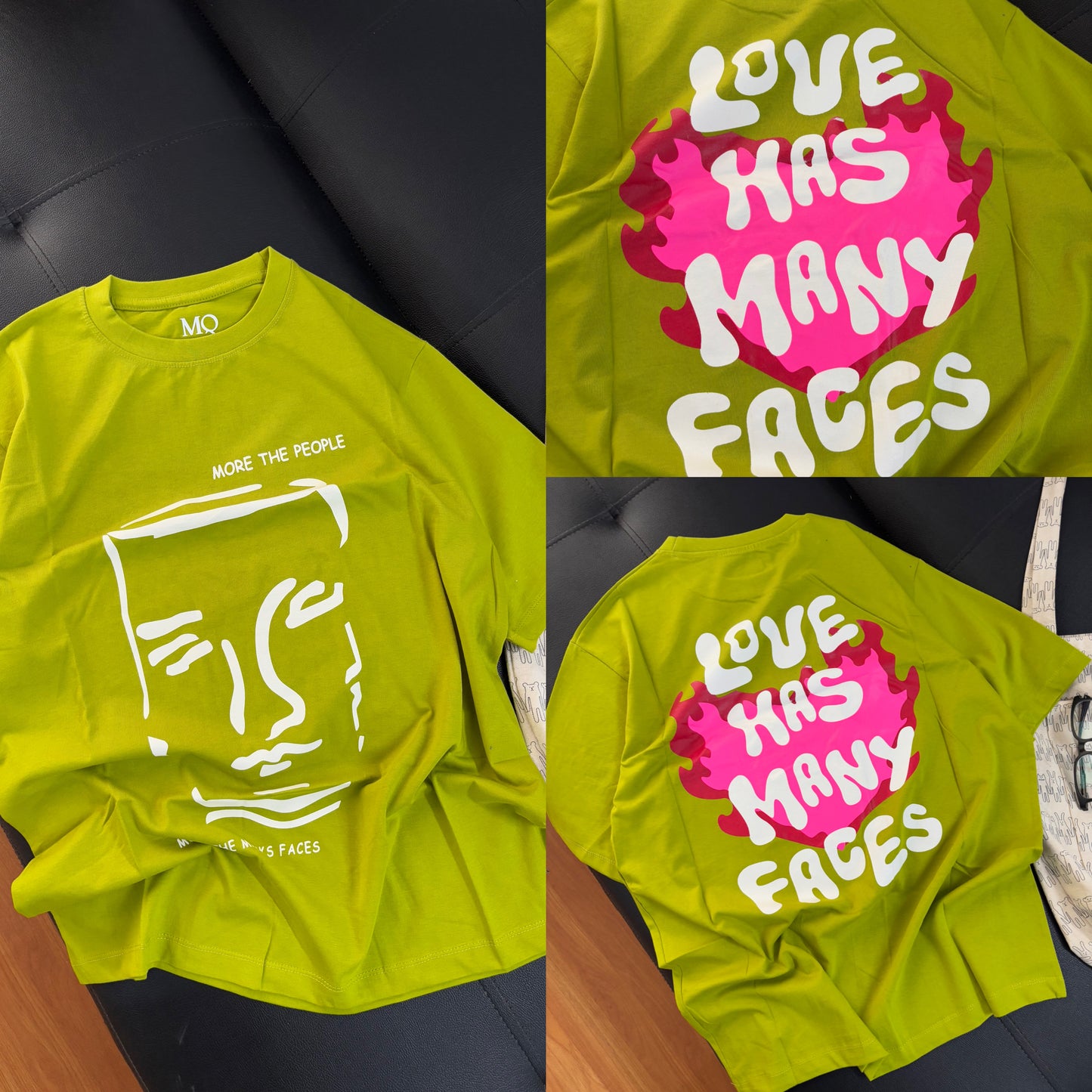 "Love has many faces" Oversized Tees