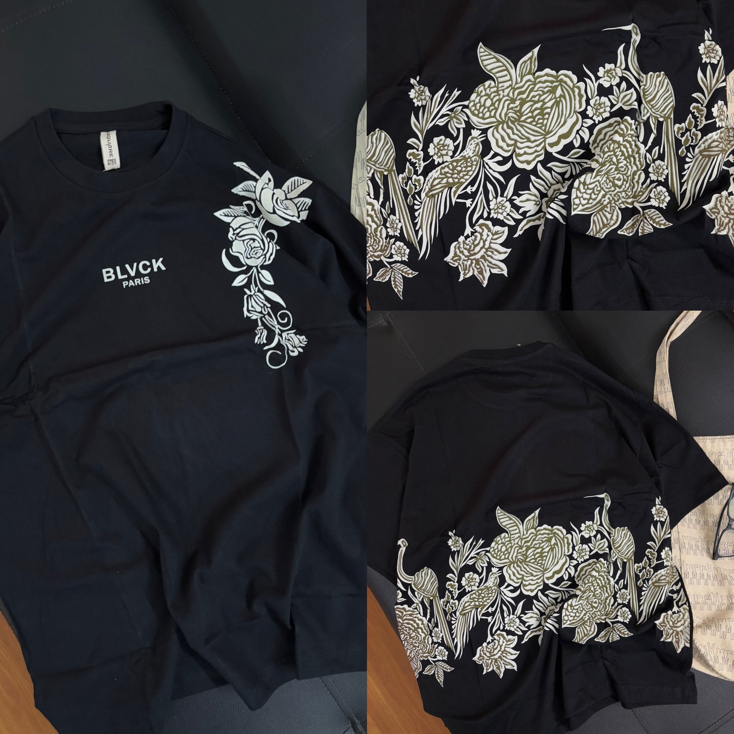 "Black Paris" Oversized tees