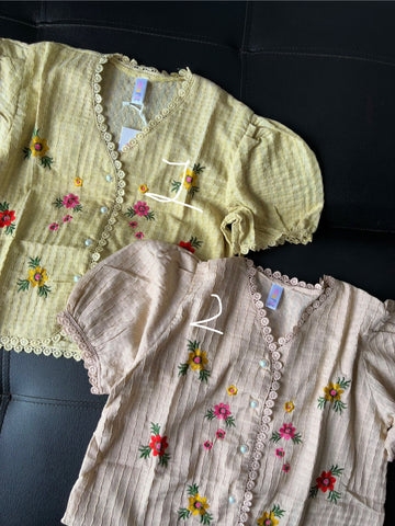 Flowers Lace Korean Cardigan