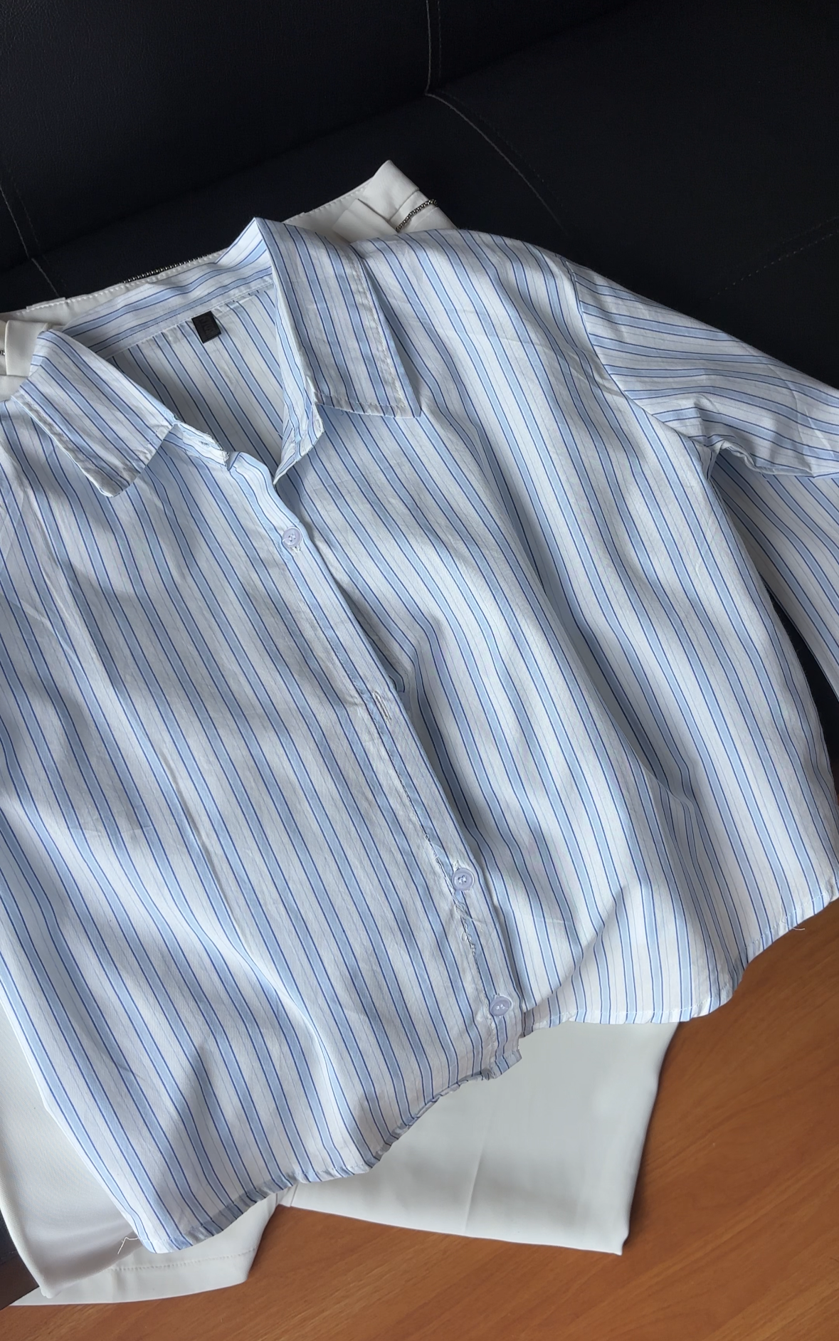 Sky Blue Striped Shirt