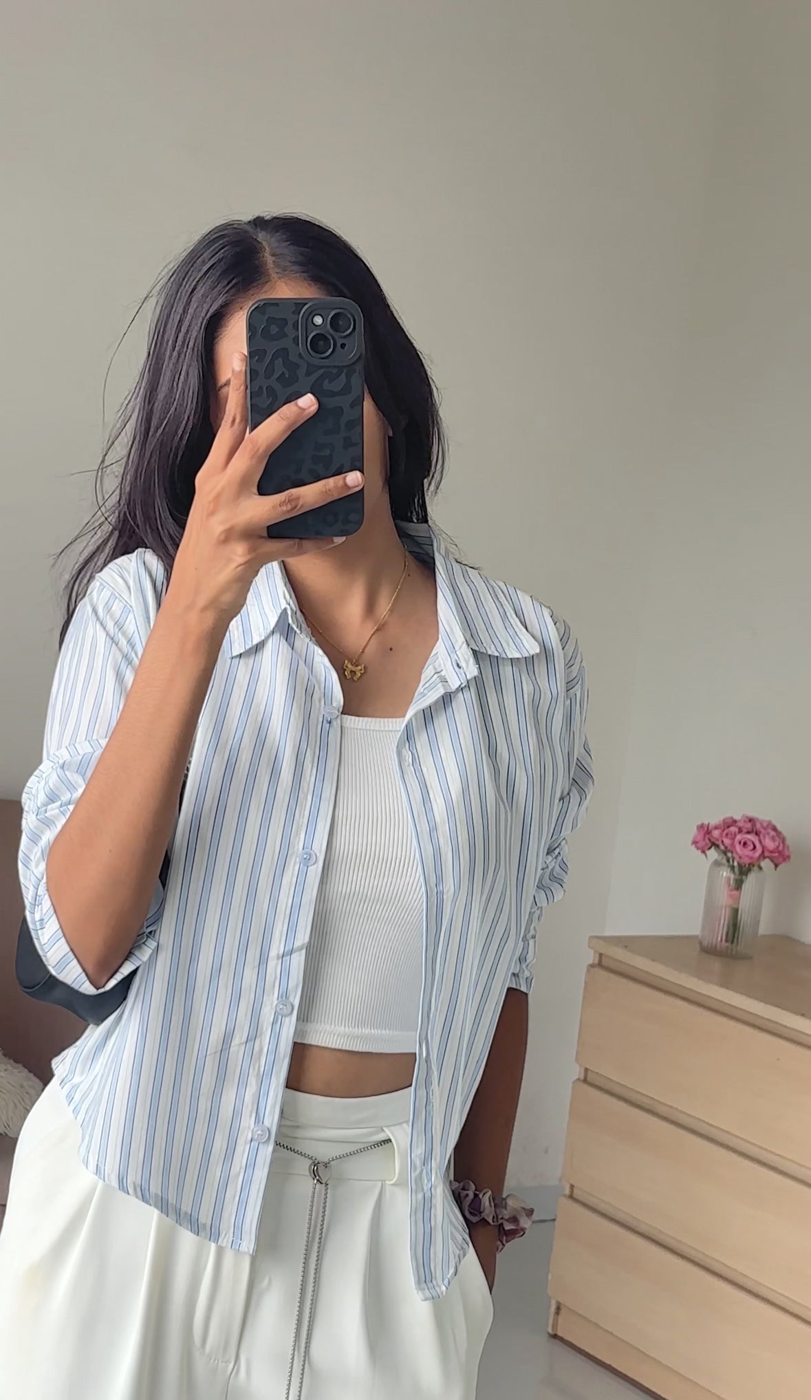 Sky Blue Striped Shirt
