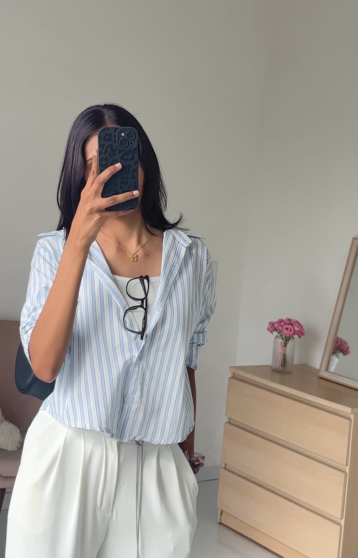 Sky Blue Striped Shirt