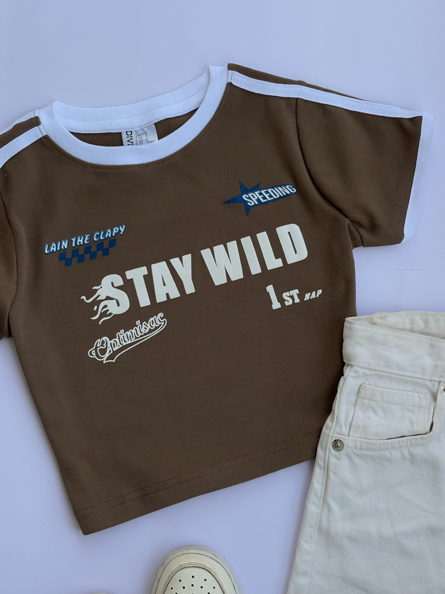 'Stay wild' baby tee