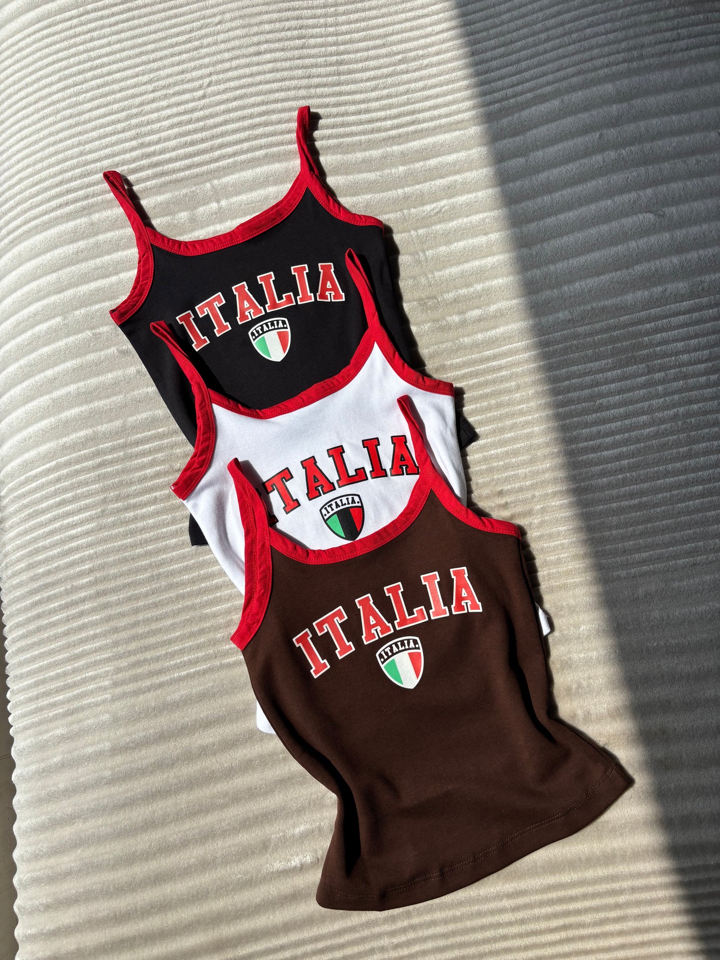 Italia Varsity Cami Tops