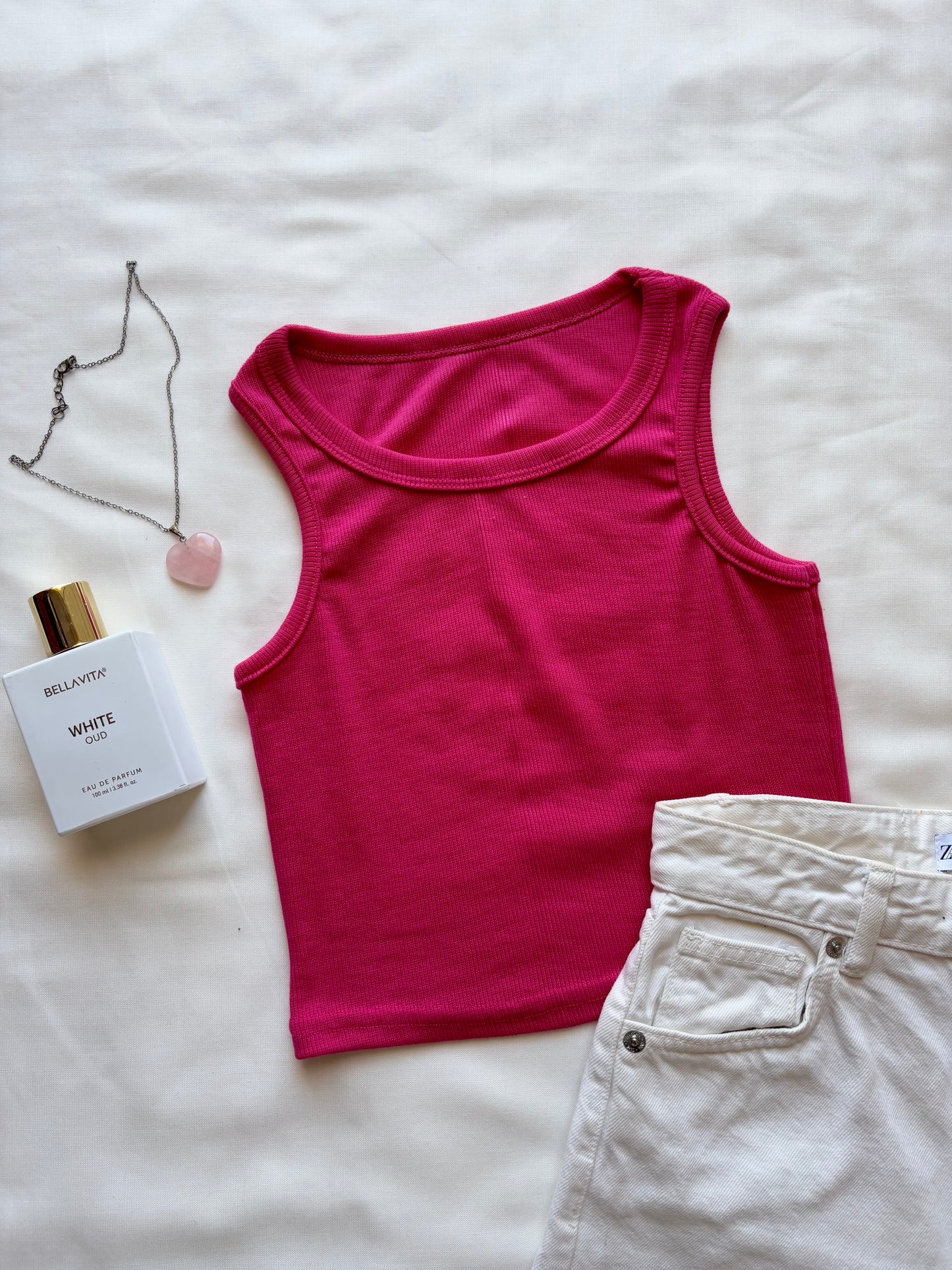 Basic pink tank top