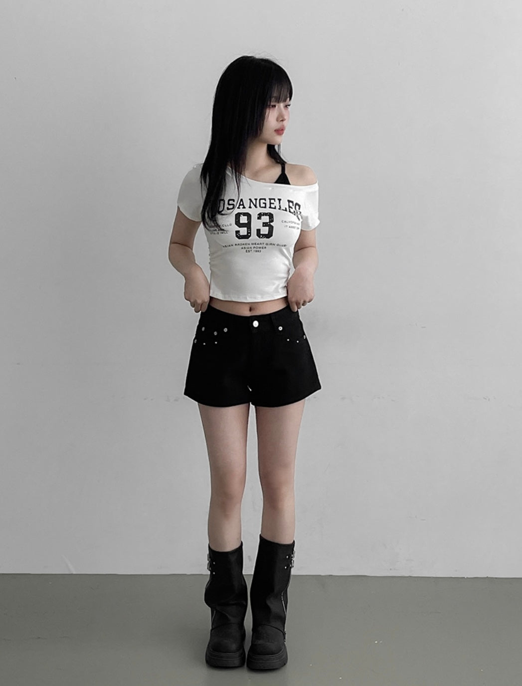 Los Angeles 93 One Shoulder Built-in Bra Tops