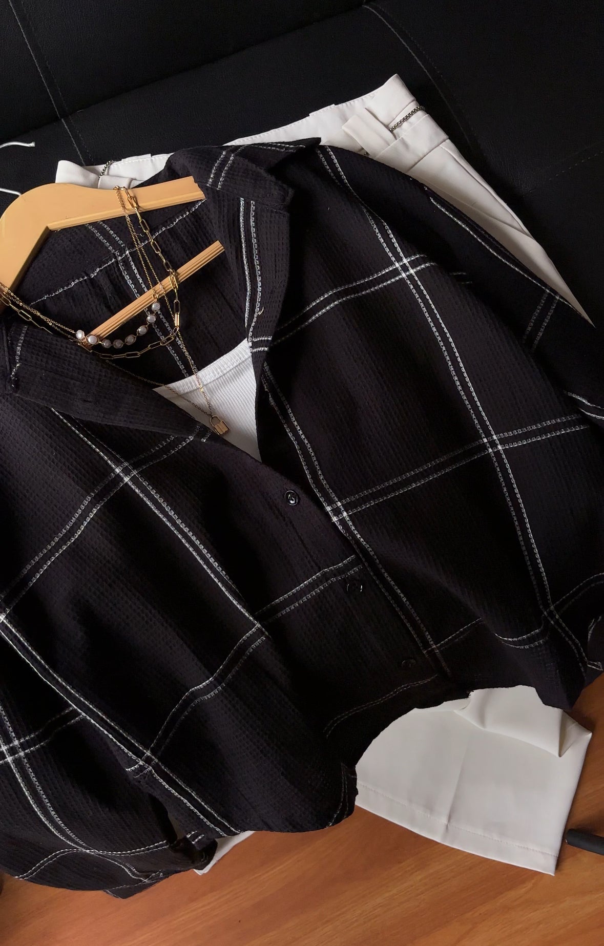 Black Checked Shirt