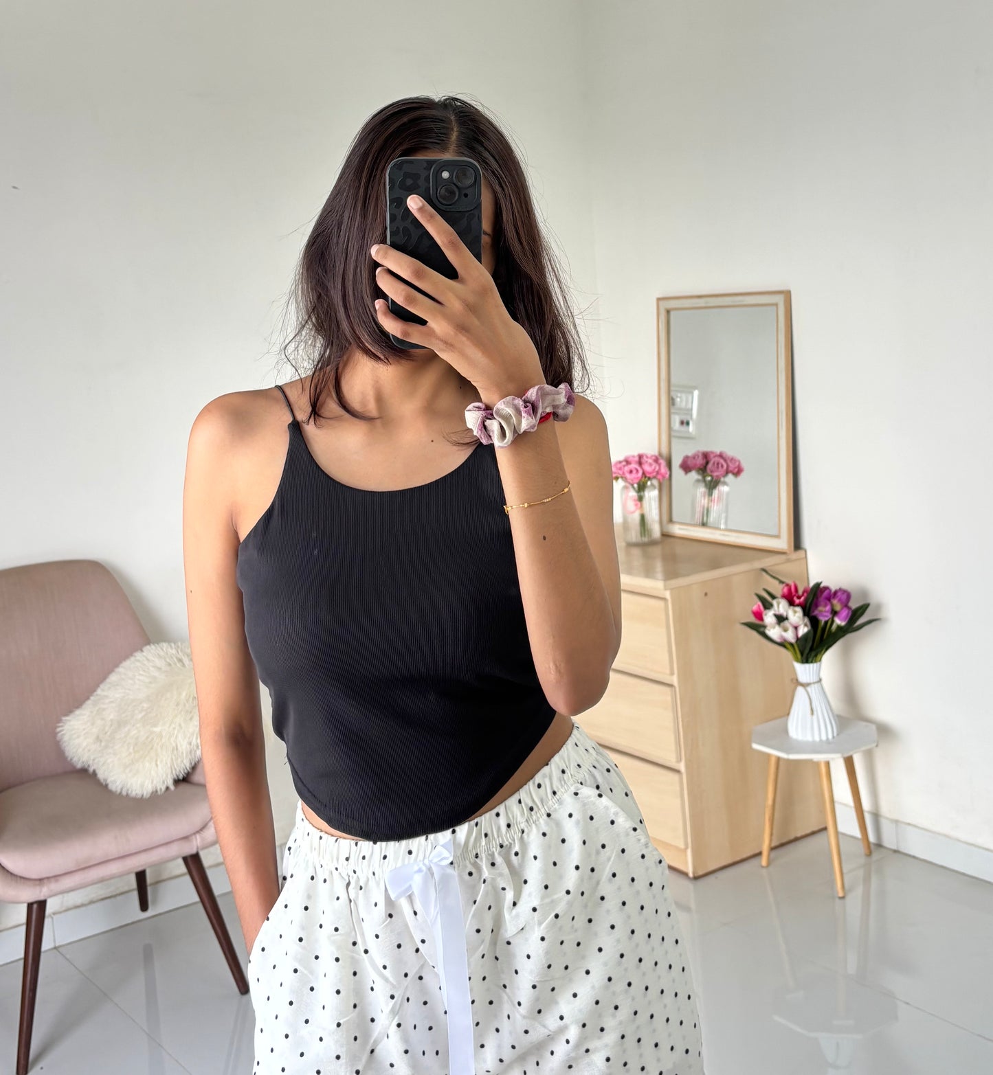 Black Double Layer Tank To