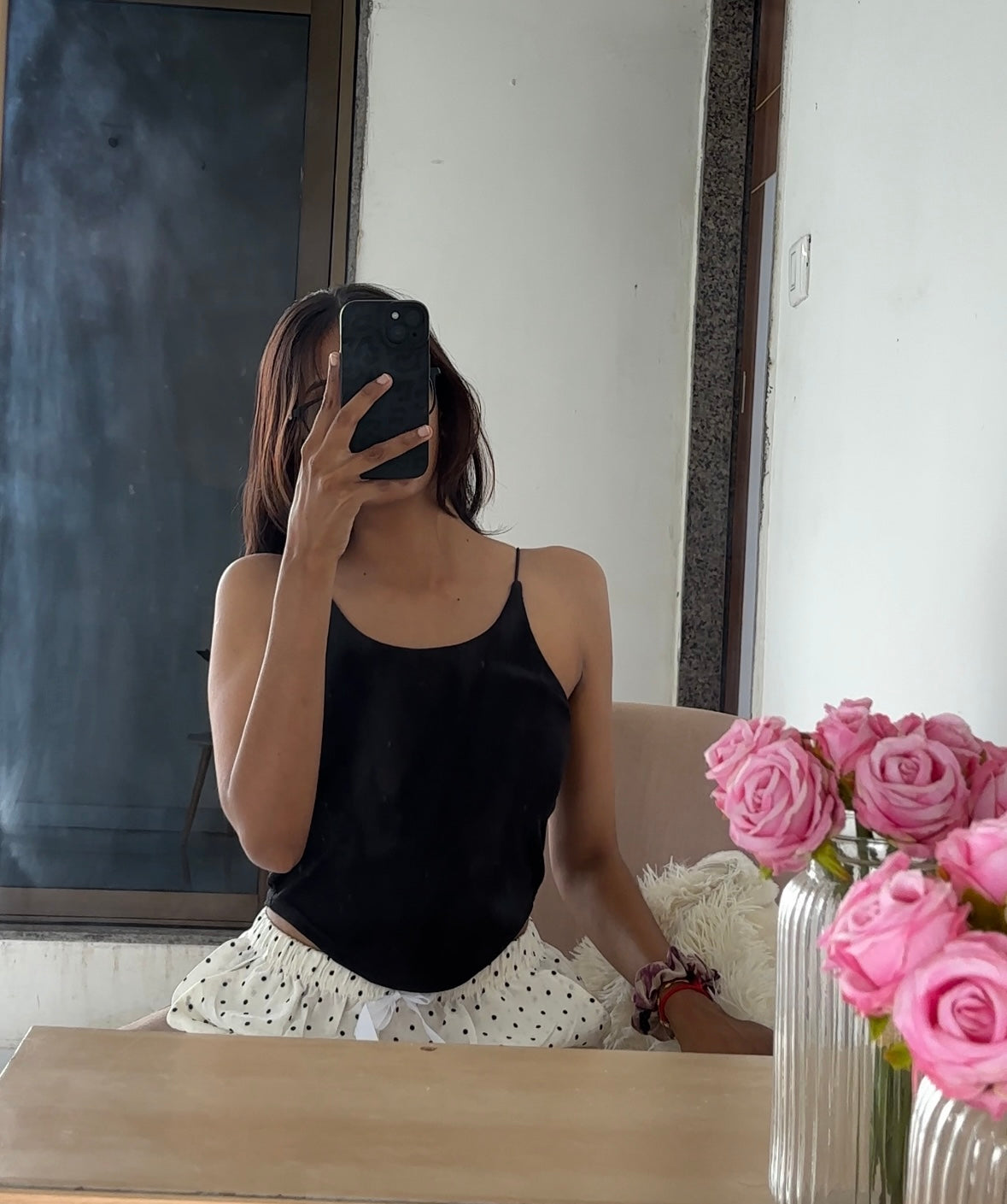 Black Double Layer Tank To