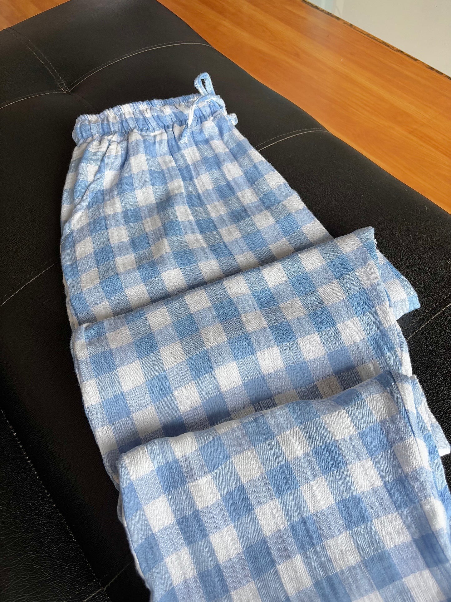 Blue Checked Pants