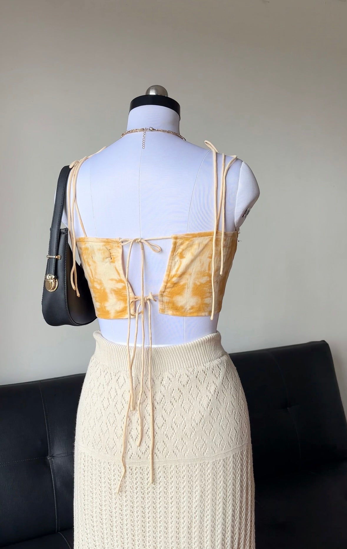 Yellow Tie Dye Top
