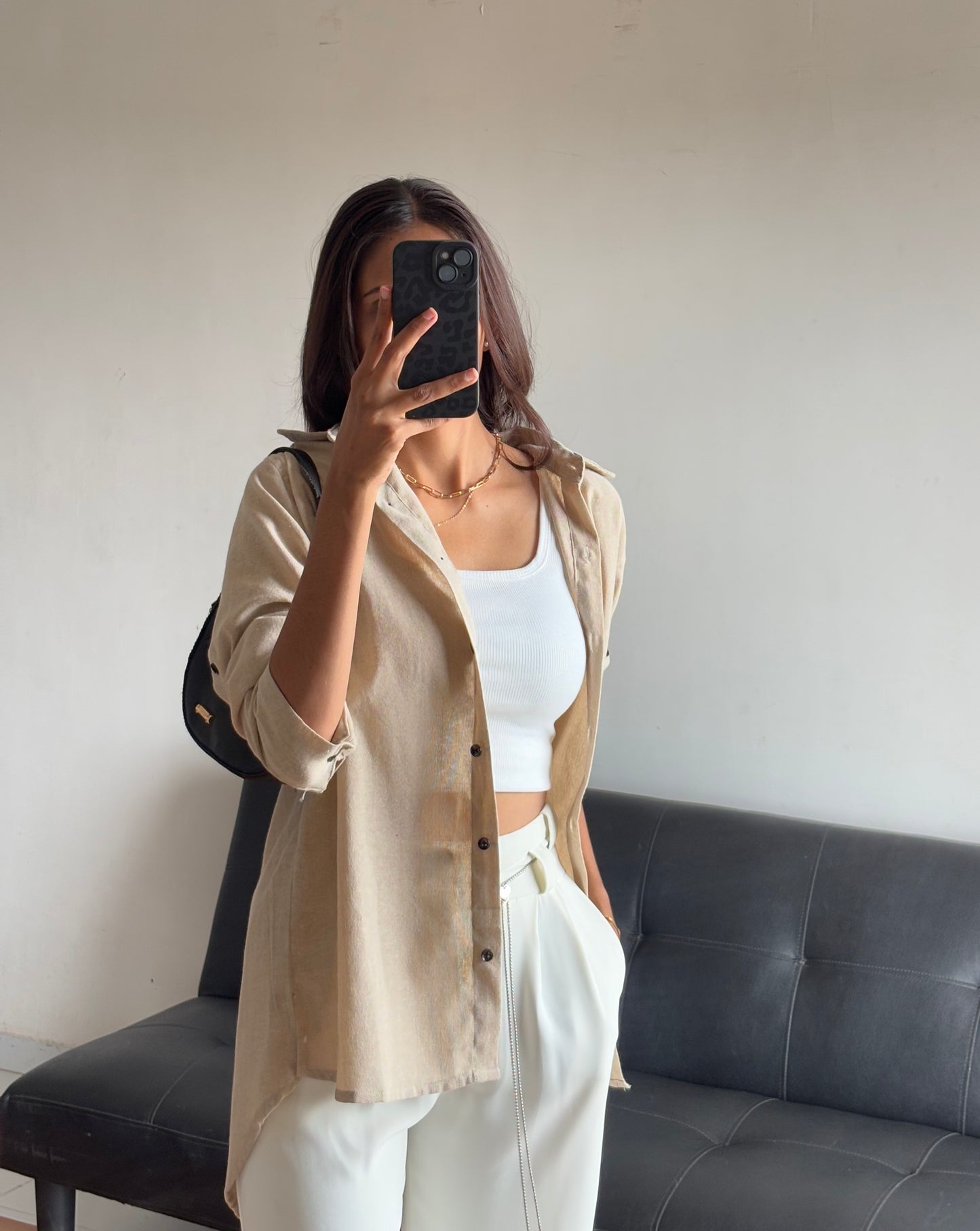 Beige Basic Shirt