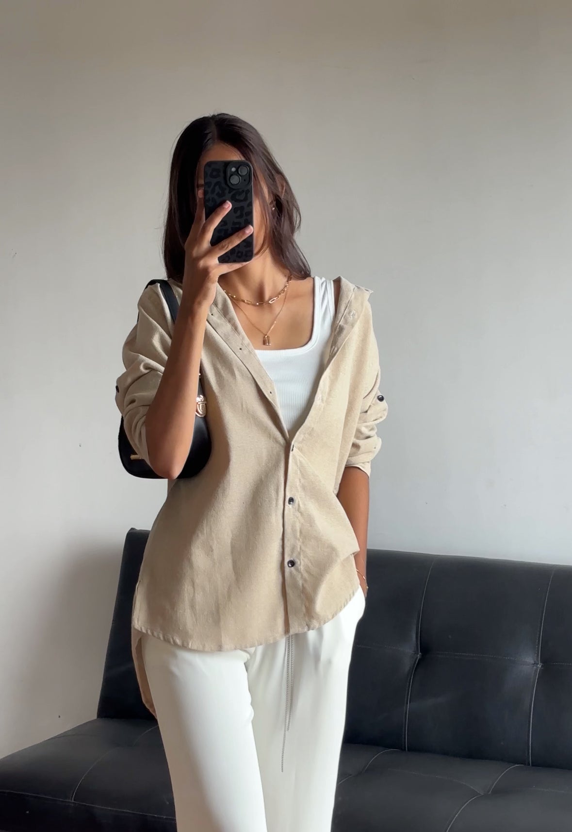 Beige Basic Shirt