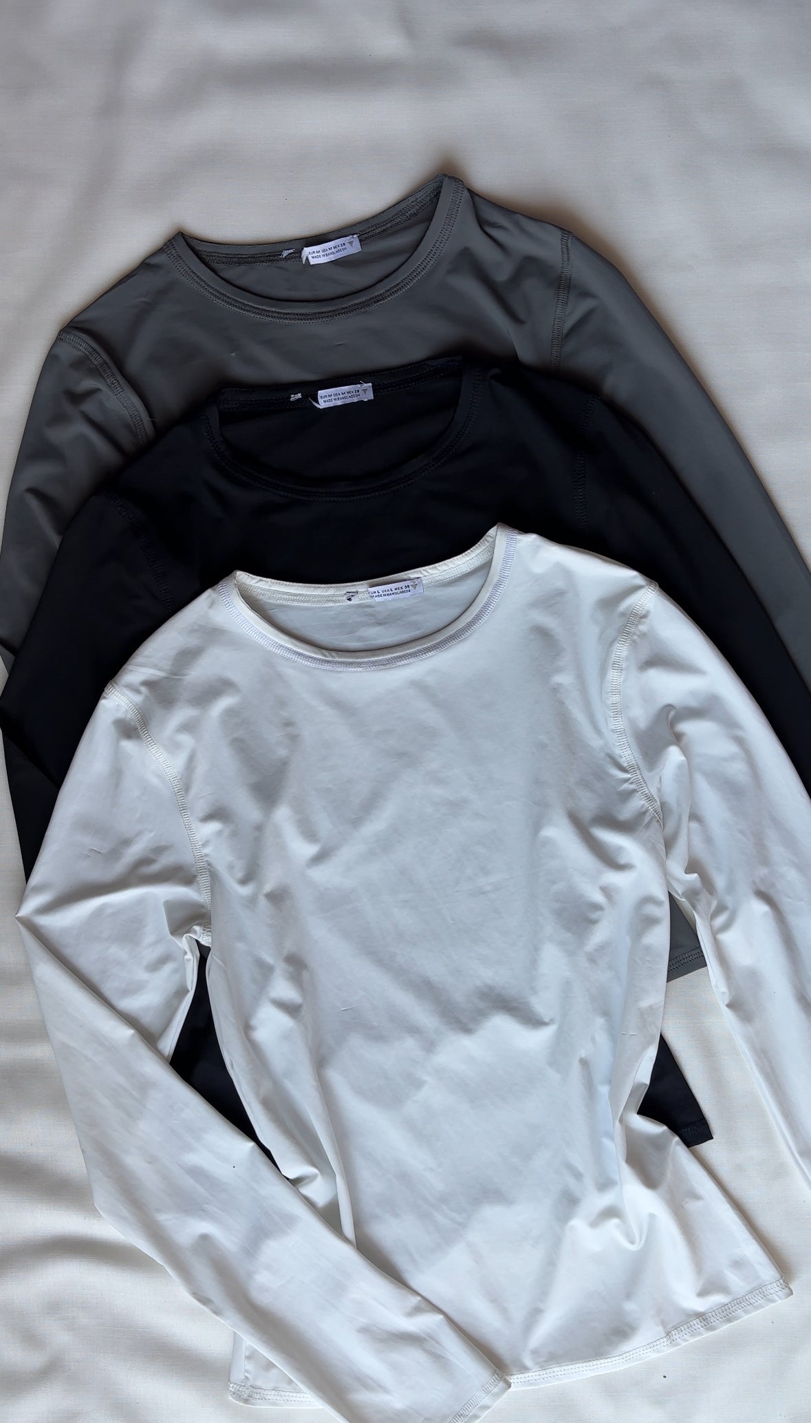 Off white polyamide top