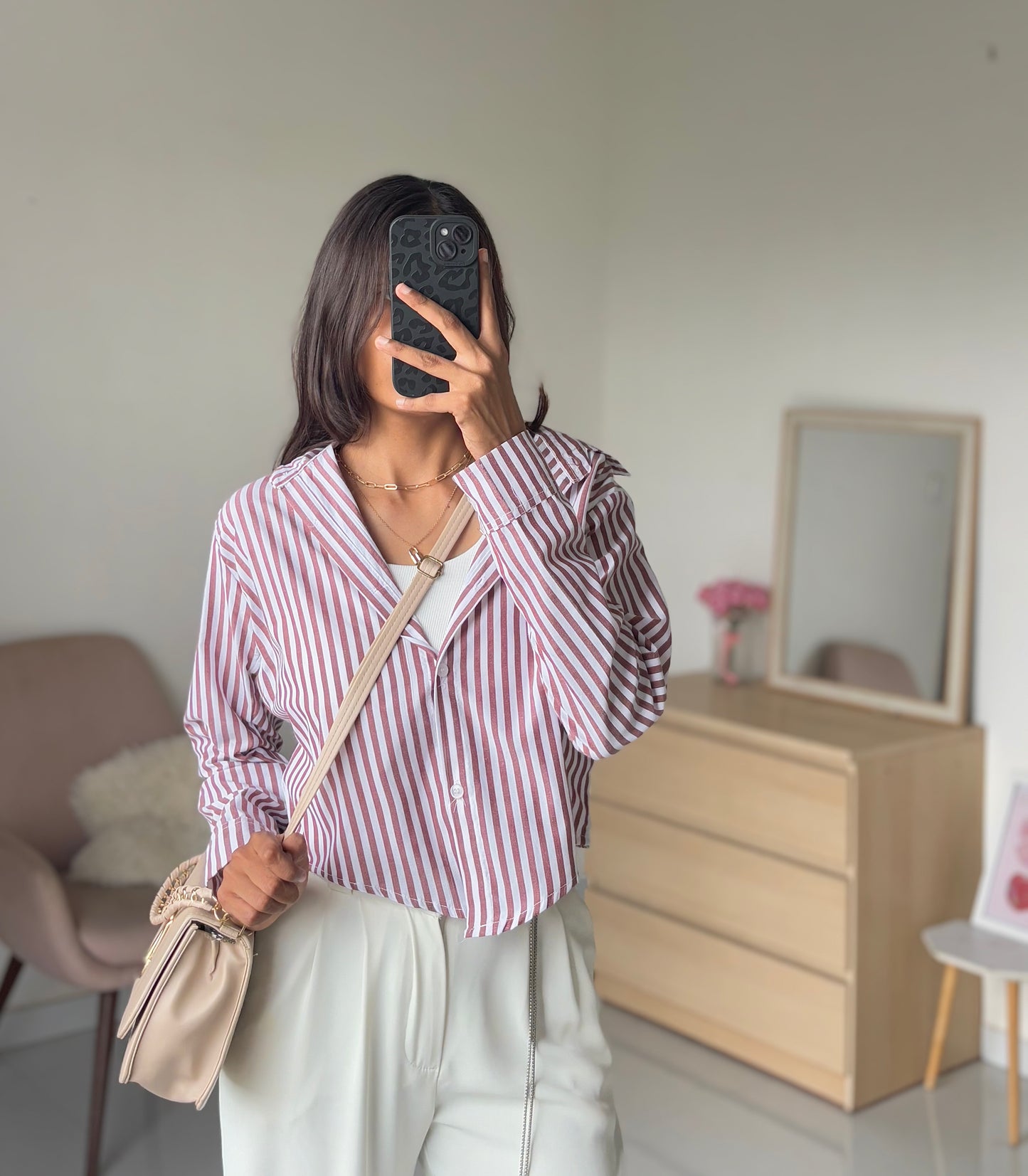 Brown Striped Shirt
