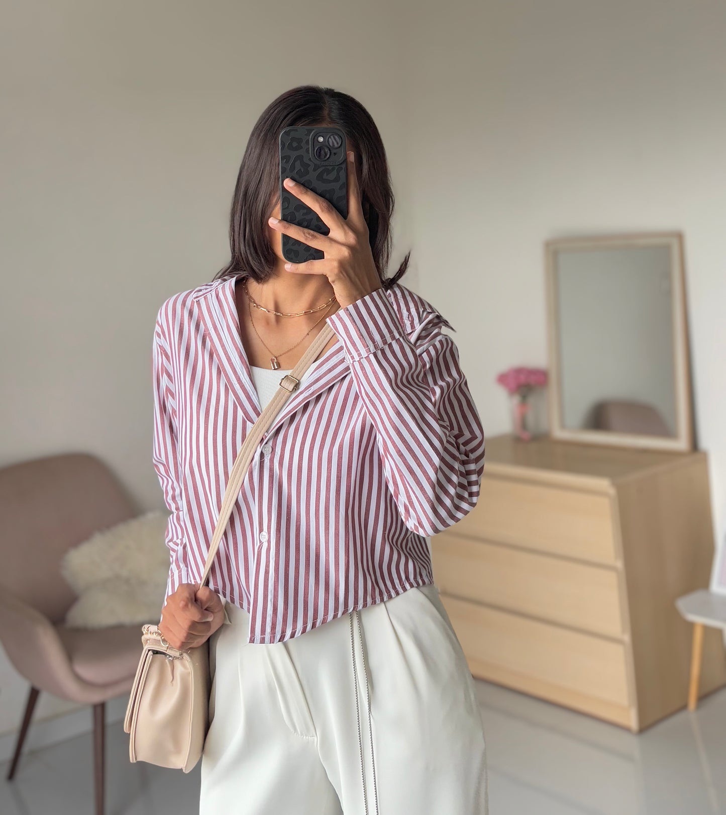 Brown Striped Shirt