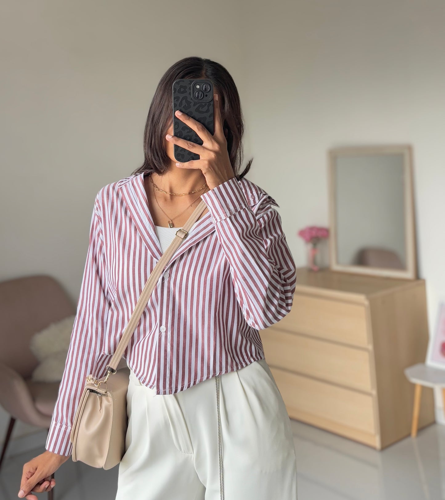 Brown Striped Shirt