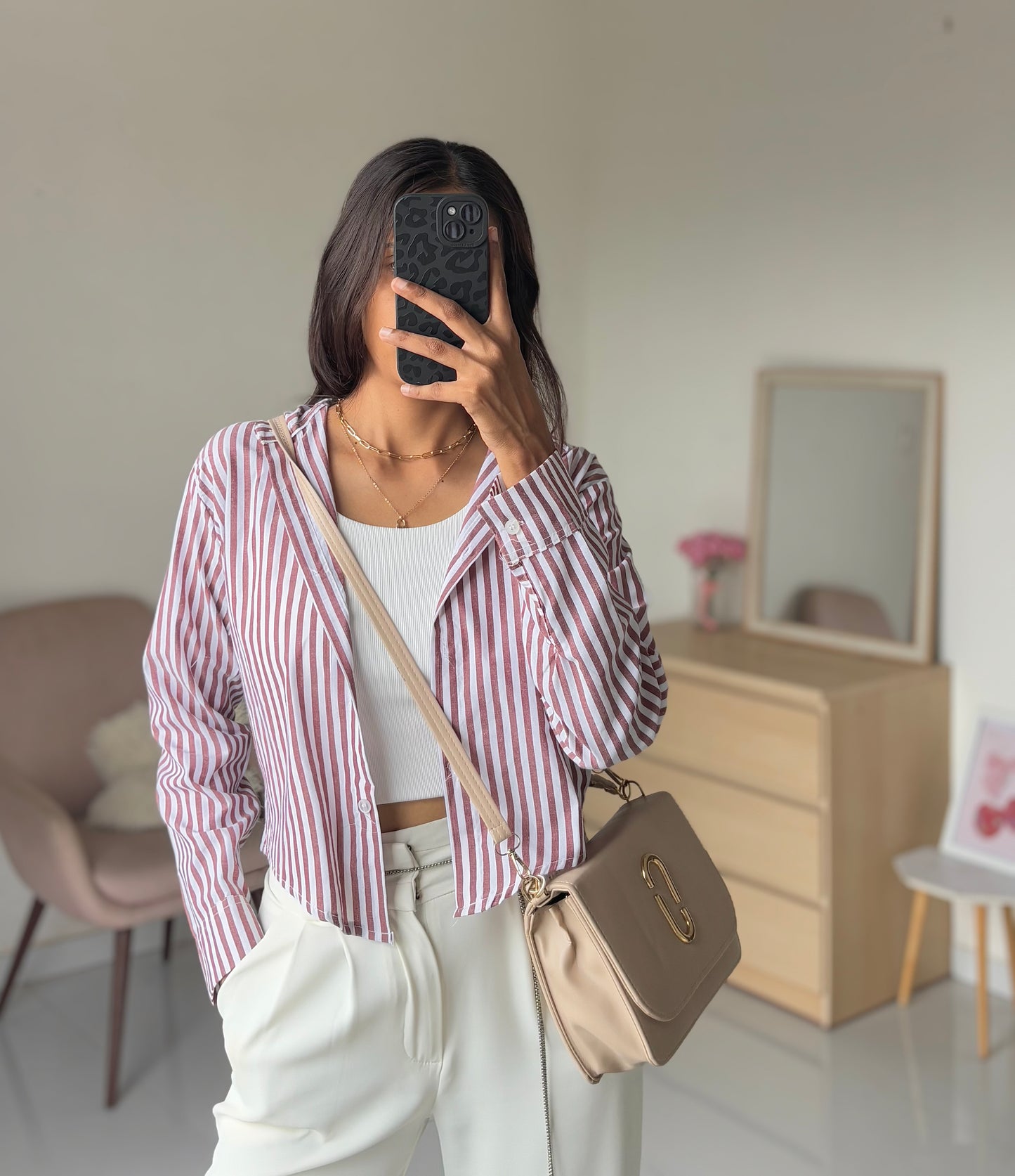 Brown Striped Shirt