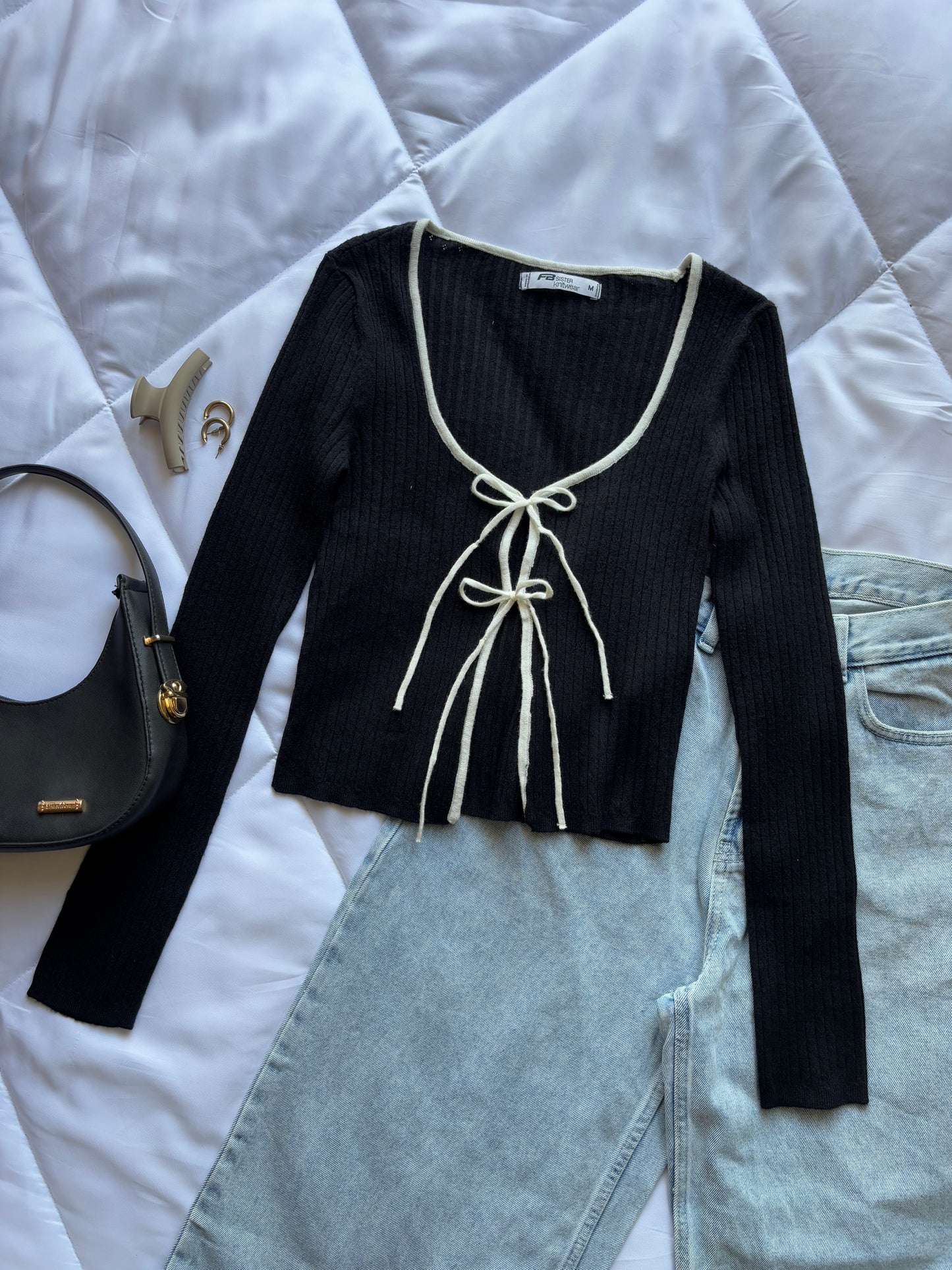 Black bow top❀