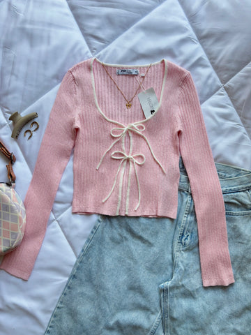 Pink bow top❀