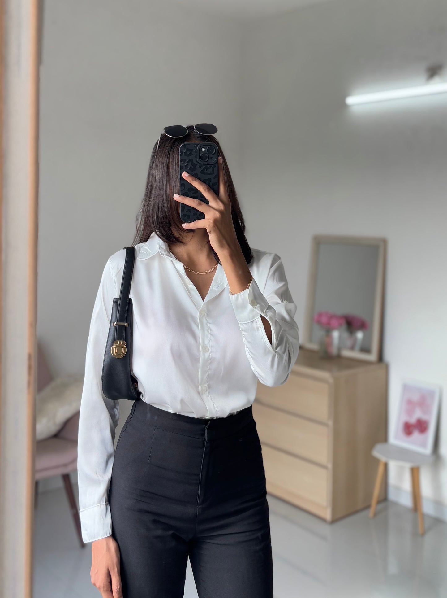 Satin Shirt (White)