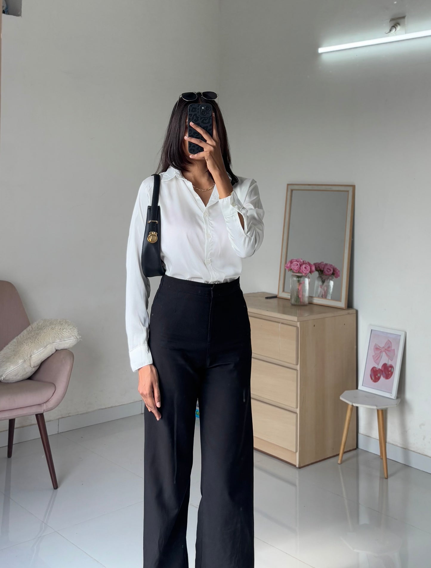 Satin Shirt (White)