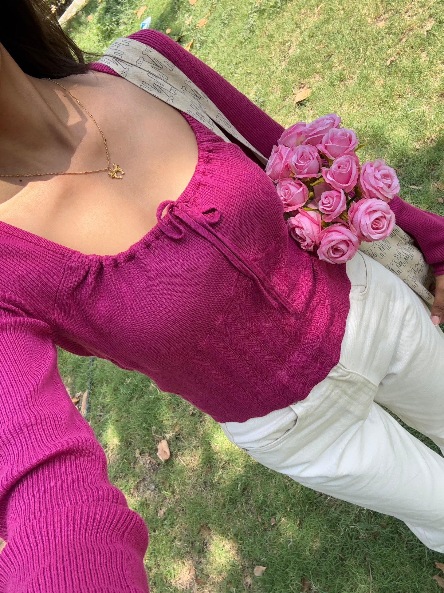 Pink Milkmaid Summer Top