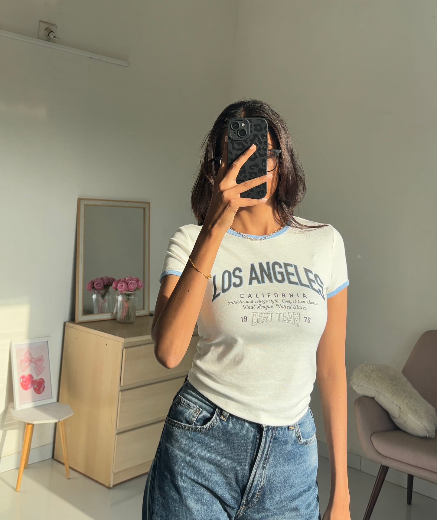 "Los Angeles" Baby tee