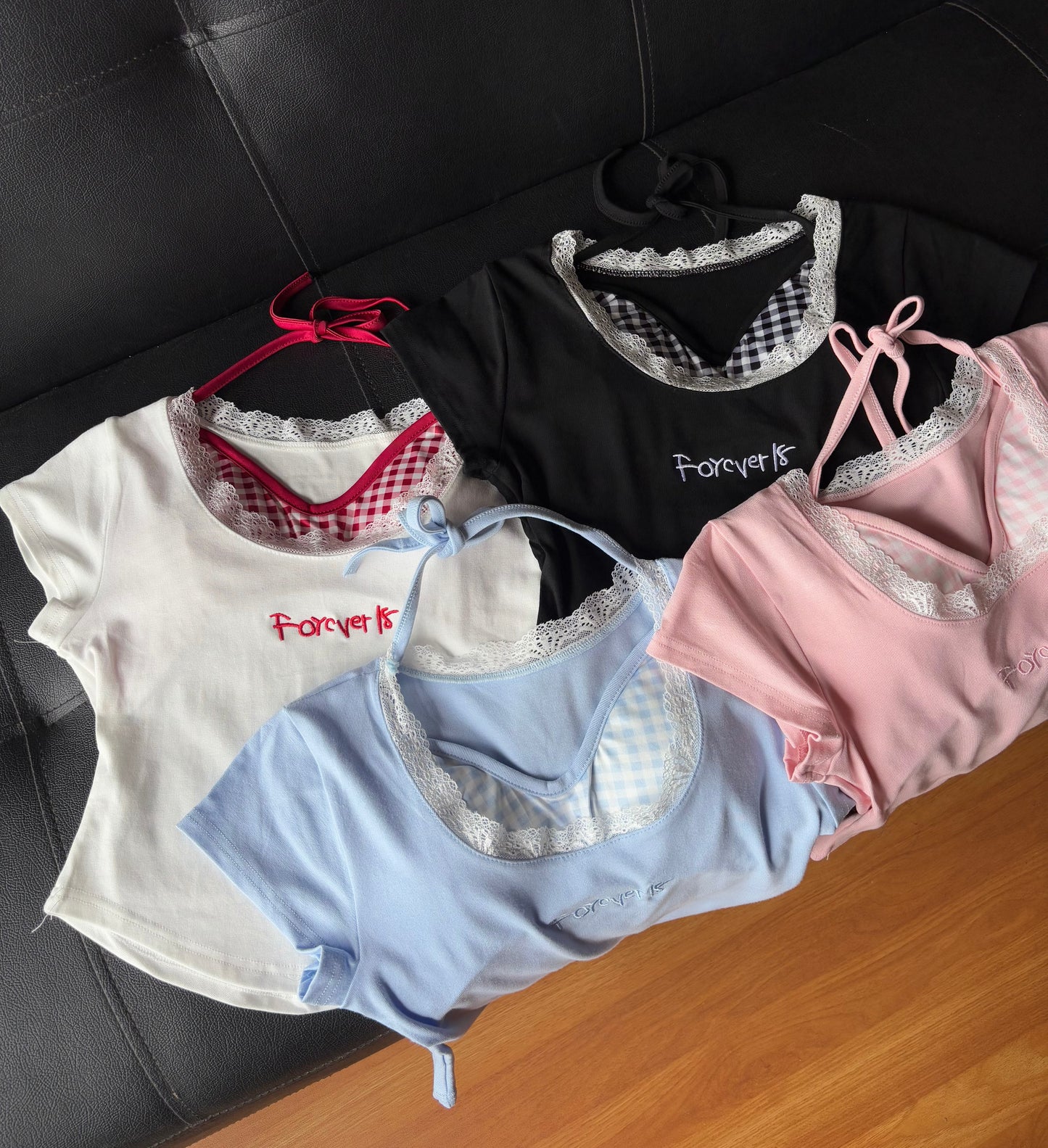 Padded Layered Korean Tops