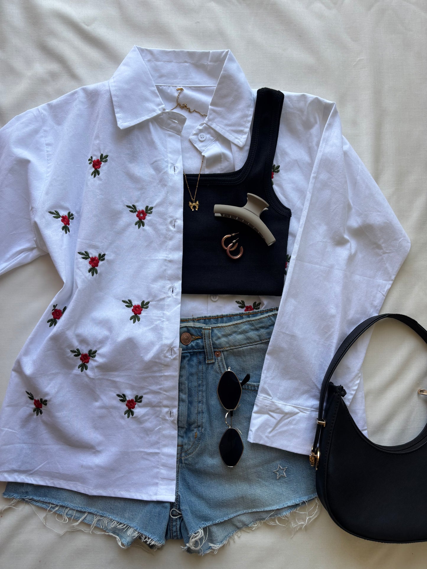 White Embroidery Shirt