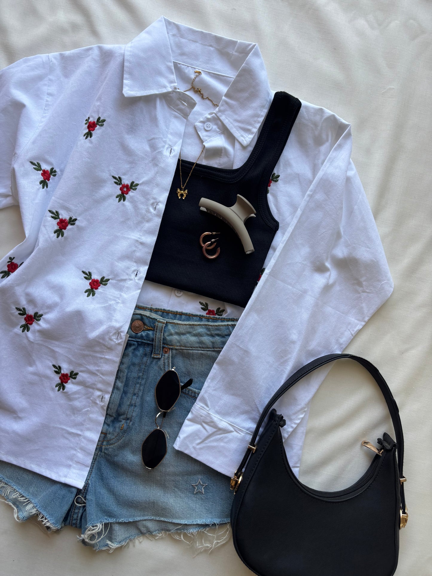 White Embroidery Shirt