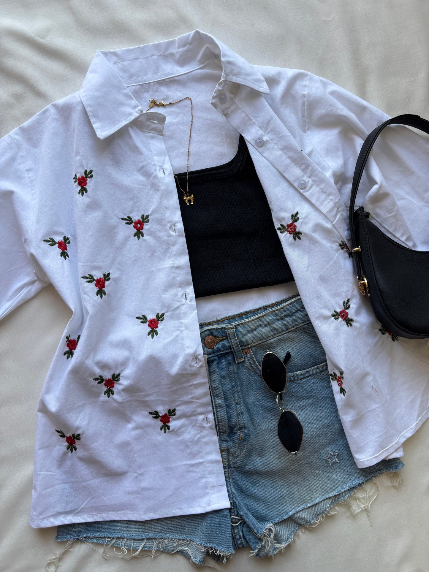White Embroidery Shirt