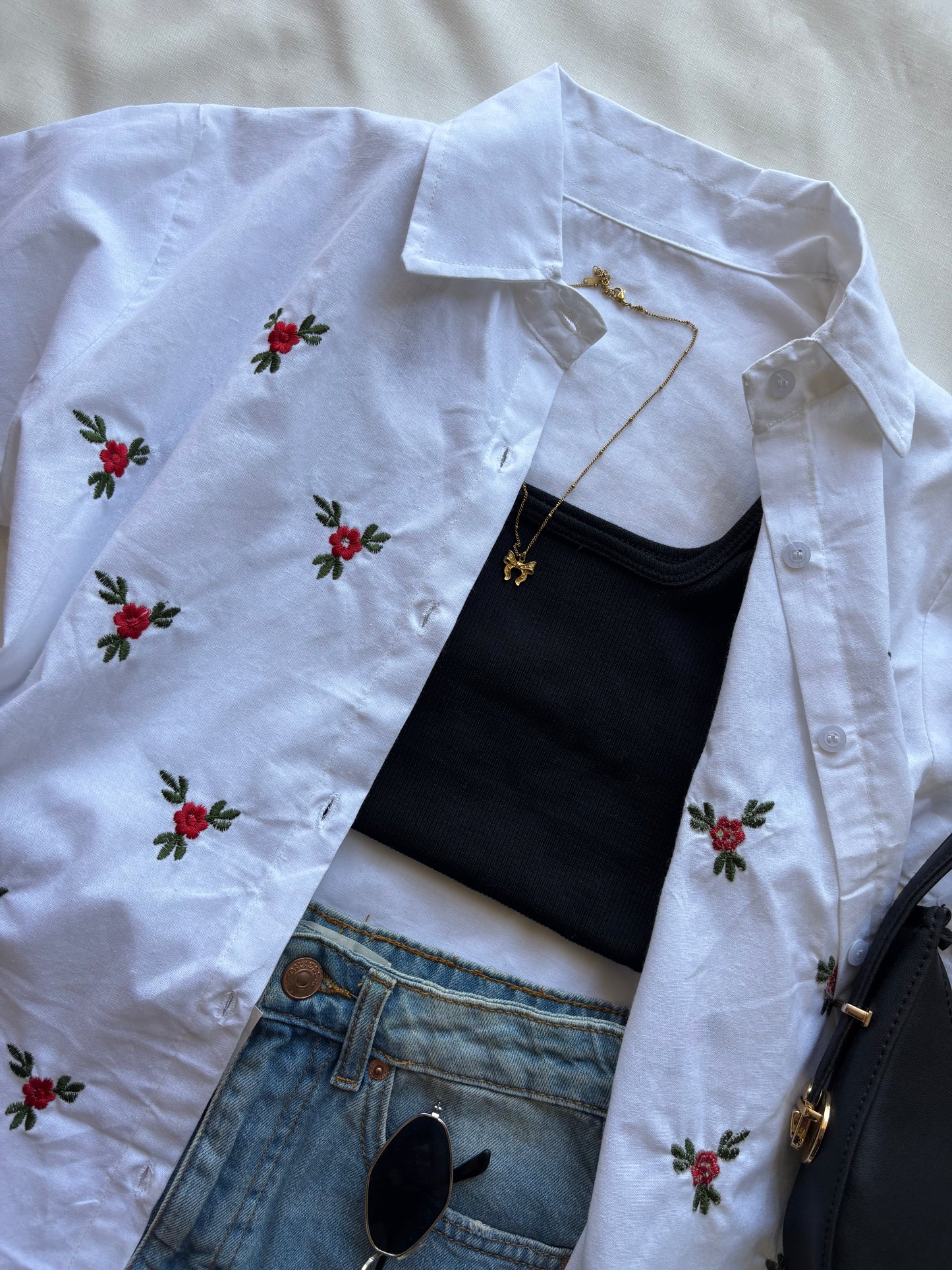 White Embroidery Shirt