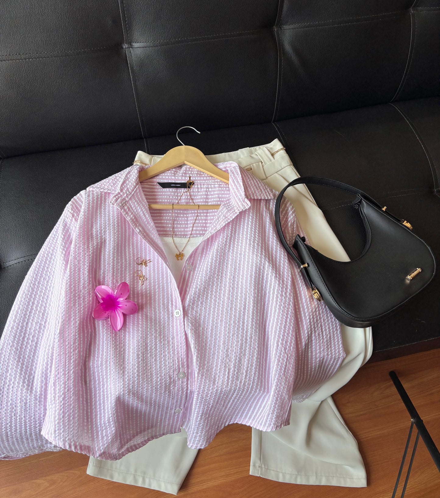 Pink Striped Shirt