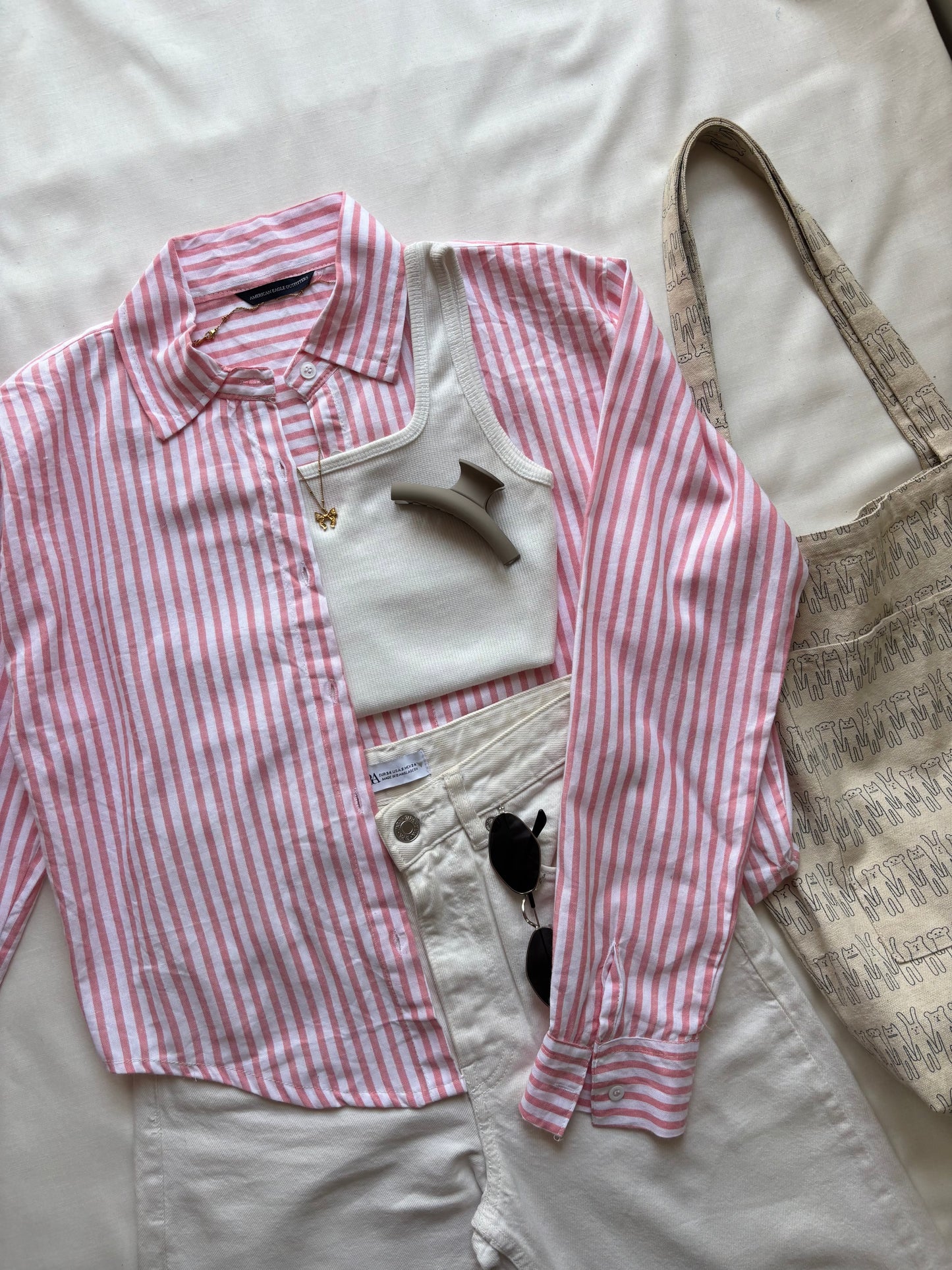Pink Striped Shirt